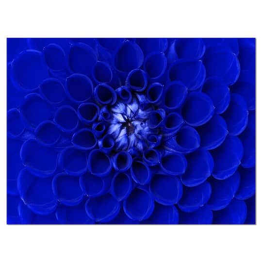 Designart - Abstract Blue Flower Design